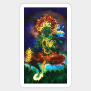 Aryatara, noble Tara, bodhisattva of compassion Sticker